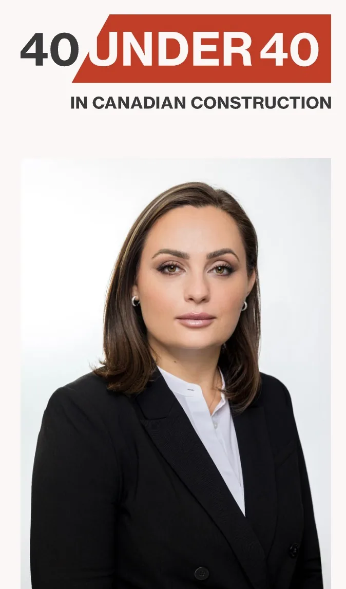 Tamara Gavrilenko, Top 40 Under 40 in Canadian Construction